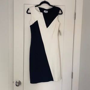Women’s black and white dress